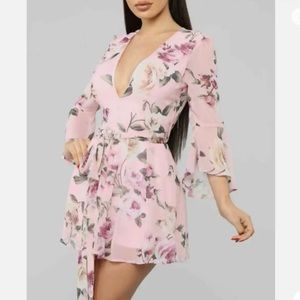 Fashion Nova Stay Beautiful romper